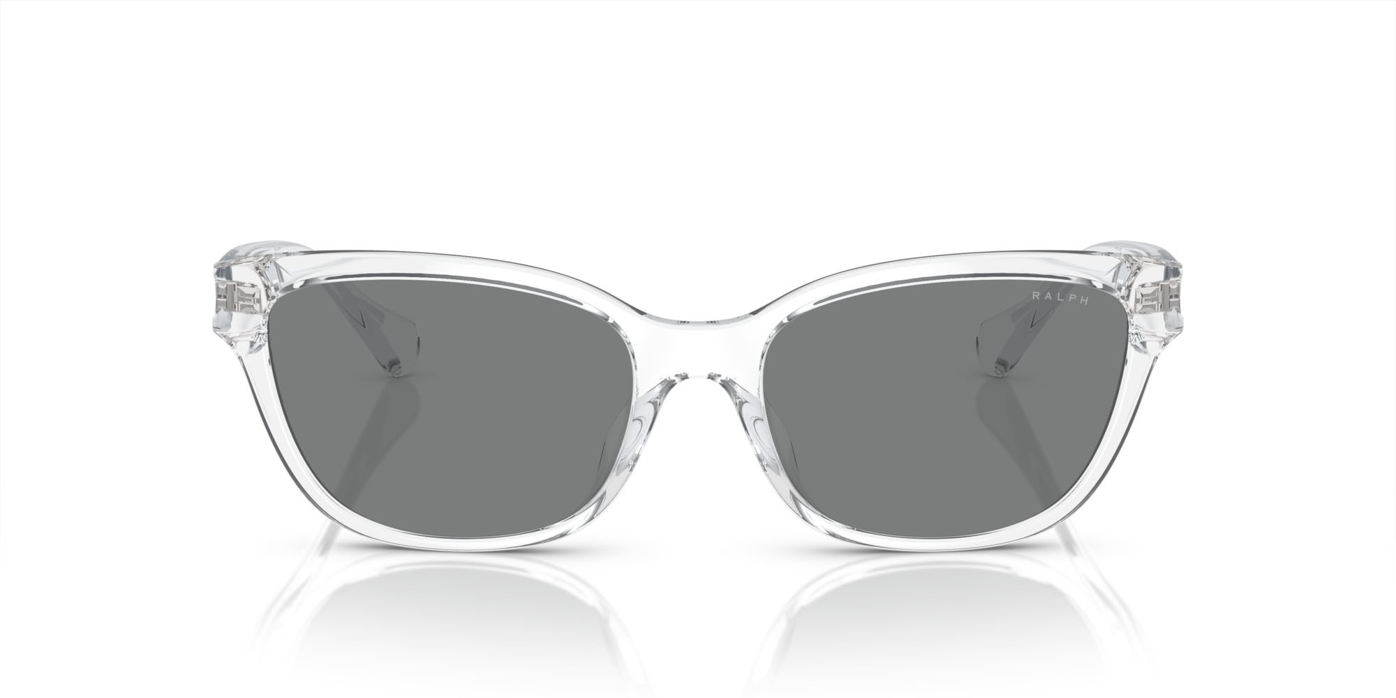 Sonnenbrillen Ralph RA 5307U (533187) farbe trasparente cristallo lucido form cat-eye gläser grigio chiaro