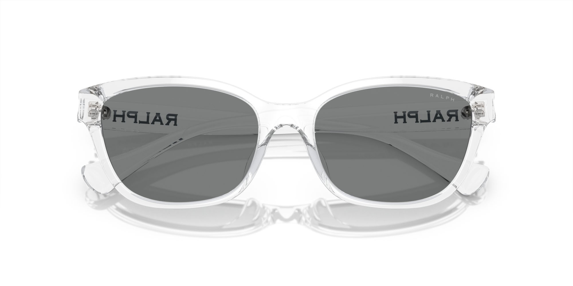 Sonnenbrillen Ralph RA 5307U (533187) farbe trasparente cristallo lucido form cat-eye gläser grigio chiaro