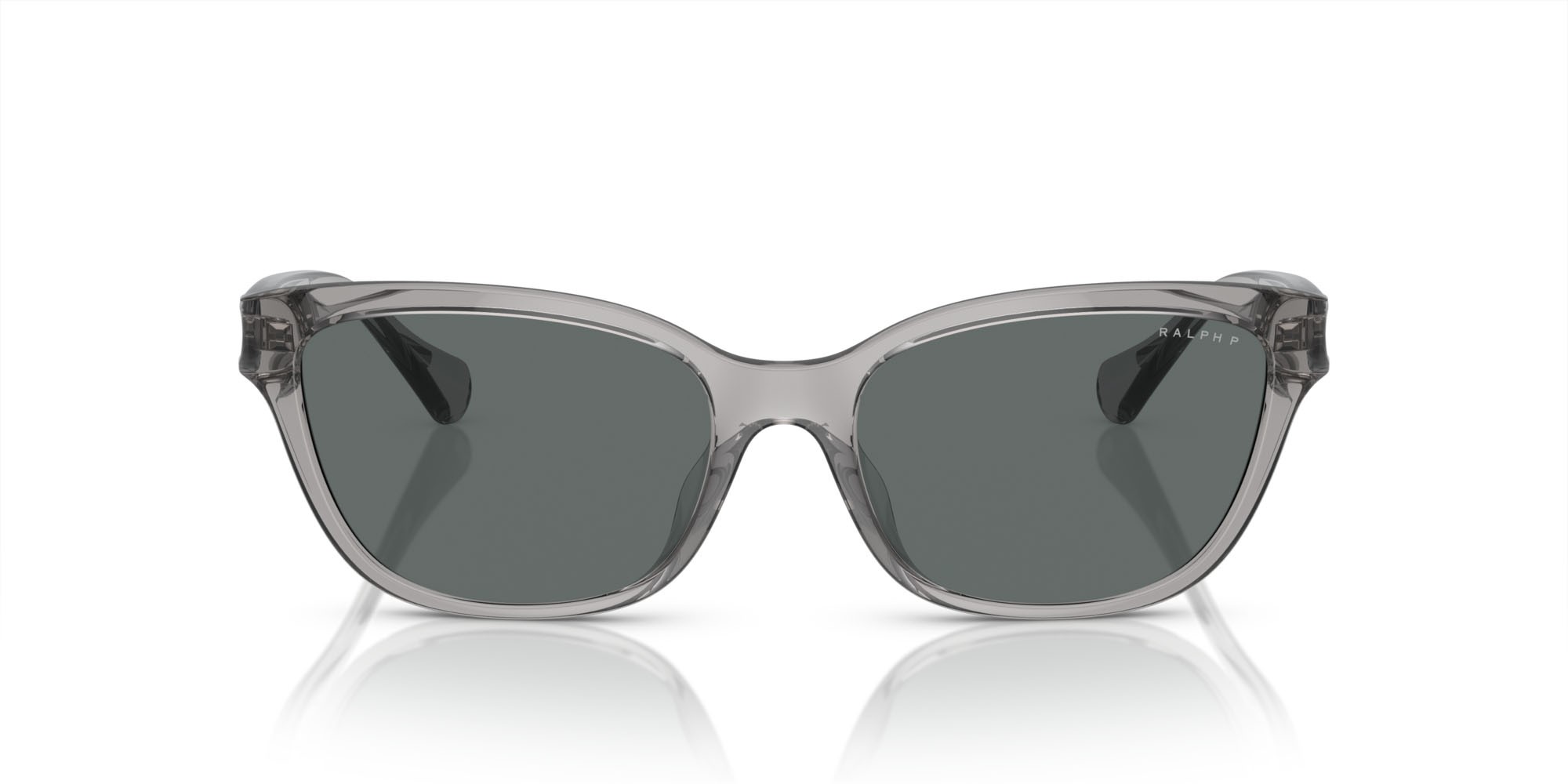 Sonnenbrillen Ralph RA 5307U (575581) farbe grigio trasparente lucido form cat-eye gläser polar grigio scuro