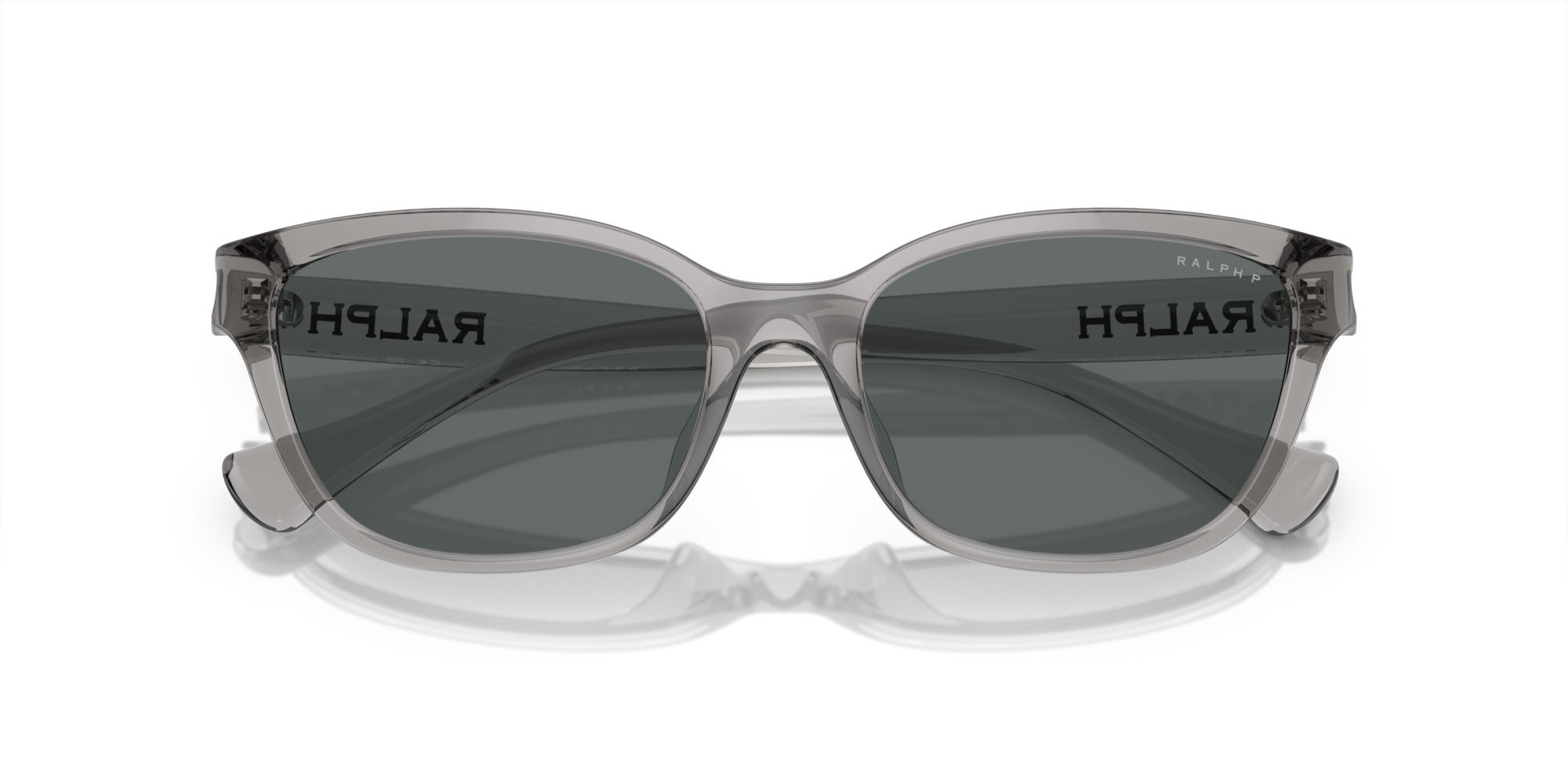 Sonnenbrillen Ralph RA 5307U (575581) farbe grigio trasparente lucido form cat-eye gläser polar grigio scuro