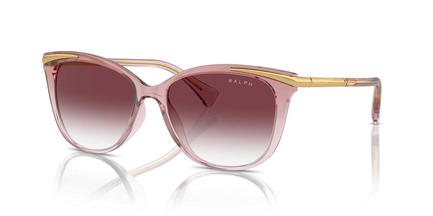 Sunglasses Ralph RA 5309U (61258H) color transparent light rose shape square lenses rosa