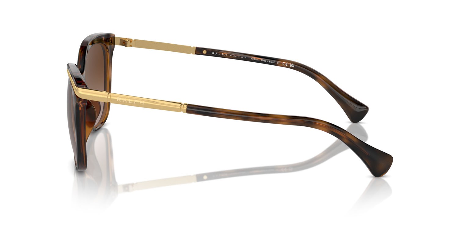 Sonnenbrillen Ralph RA 5309U (614913) farbe havana scuro lucido form quadratisch gläser marrone sfumato