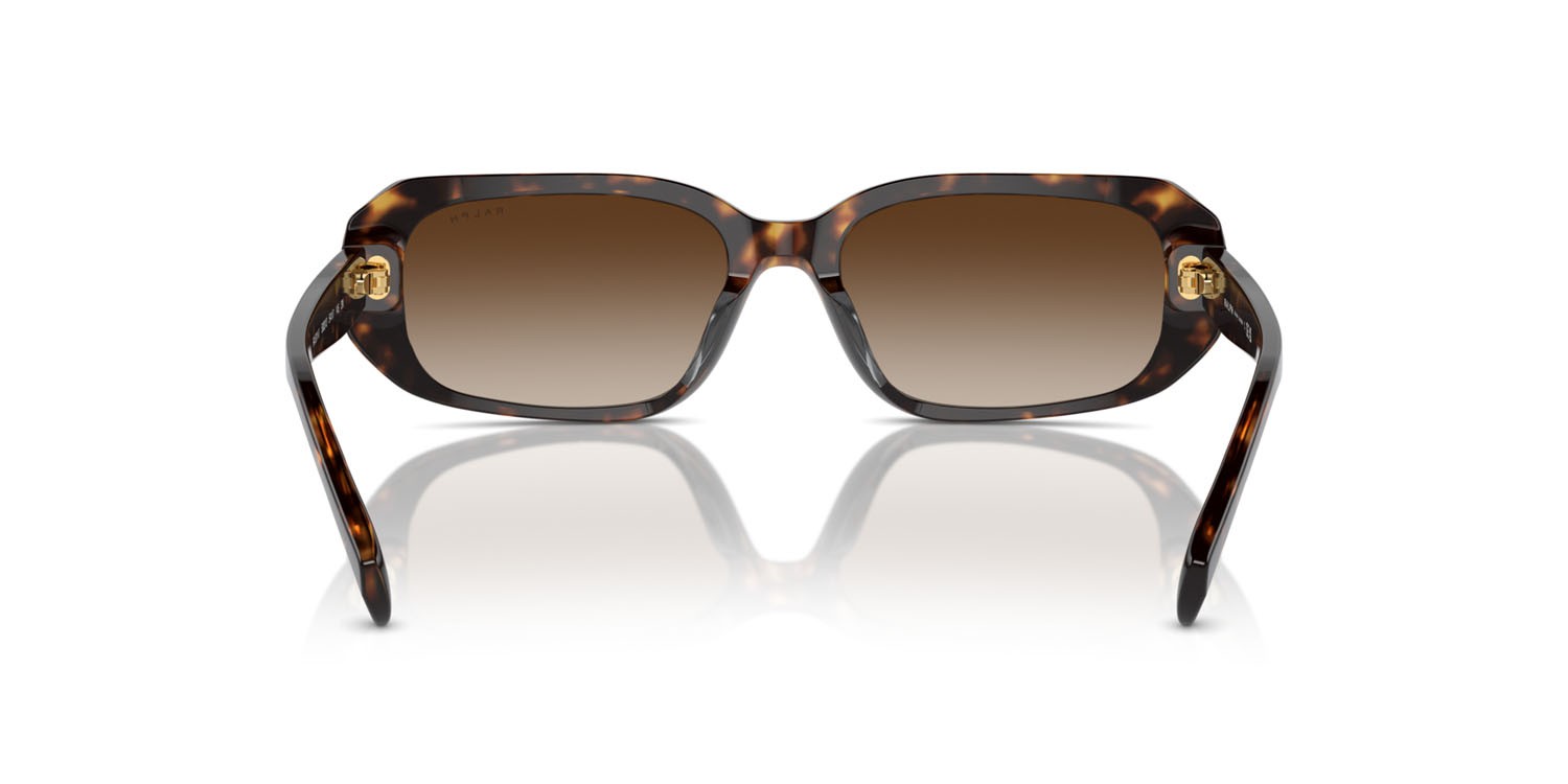 Sunglasses Ralph RA 5311U (500313) color havana scuro lucido shape oval lenses marrone sfumato