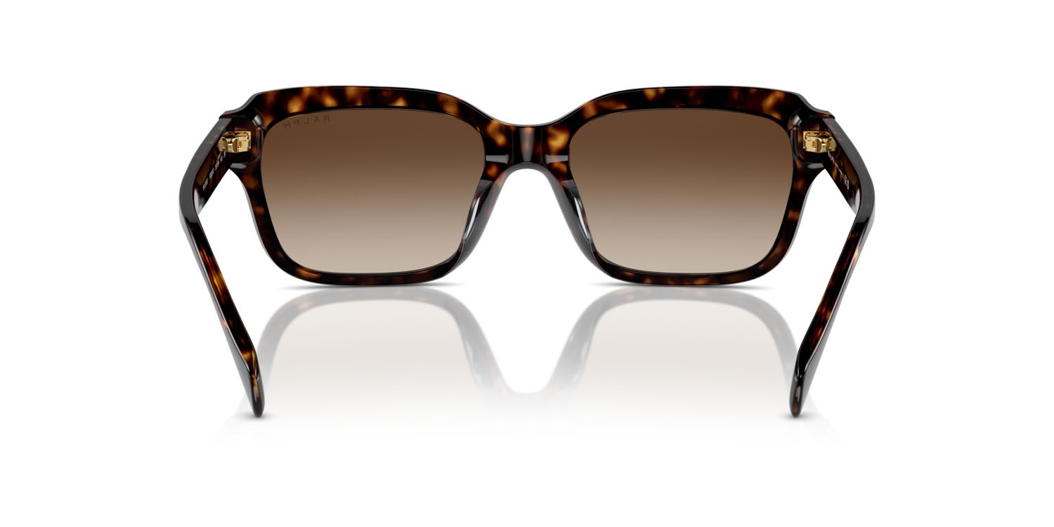 Sunglasses Ralph RA 5312U (500313) color havana scuro lucido shape rectangle lenses marrone sfumato