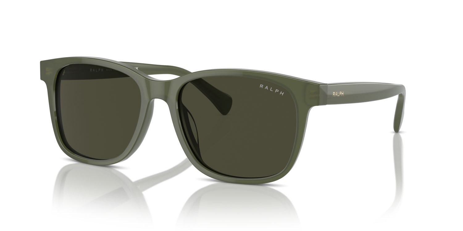 Sonnenbrillen Ralph RA 5313U (615982) farbe shiny opal green form oval gläser verde scuro