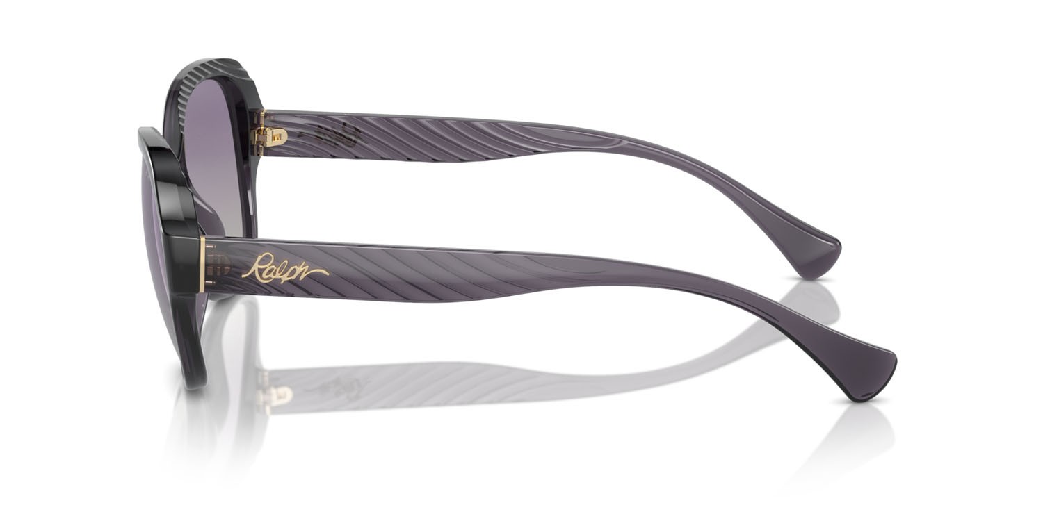 Sunglasses Ralph RA 5316U (61588J) color violetto brillante trasparente shape round lenses viola chiaro