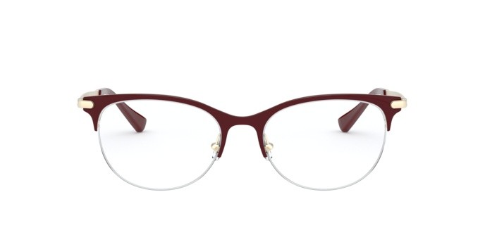 Brillen Ralph RA 6045 (9407) farbe burgundy on pale gold form cat-eye gläser demo lens