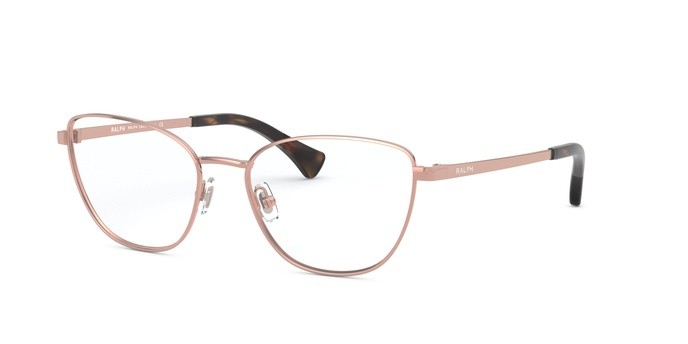 Eyeglasses Ralph RA 6046 (9095) color light pink shape cat eye lenses demo lens