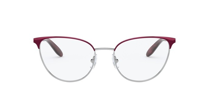 Brillen Ralph RA 6047 (9417) farbe burgundy bar on silver rims form schmetterling gläser demo lens