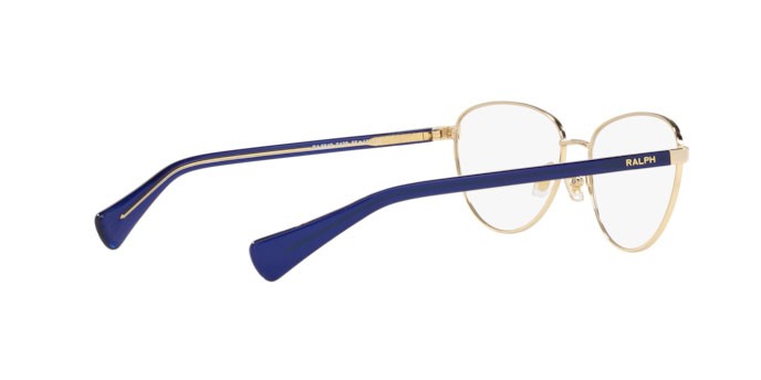 Brillen Ralph RA 6049 (9428) farbe shiny pale gold form cat-eye gläser demo lens