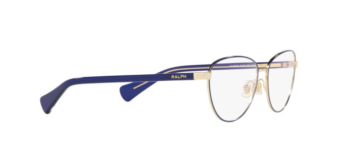 Brillen Ralph RA 6049 (9428) farbe shiny pale gold form cat-eye gläser demo lens