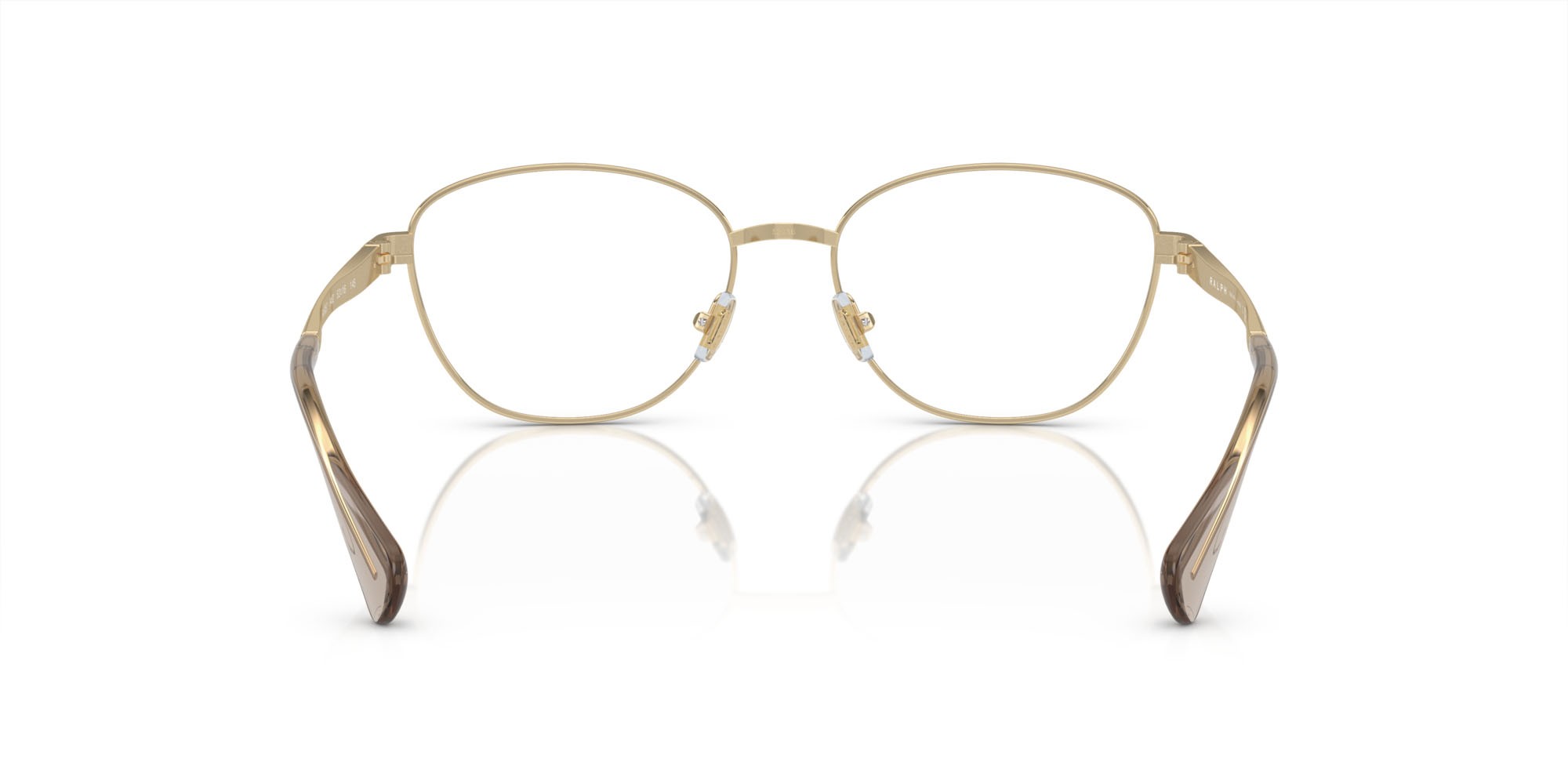 Occhiali da vista Ralph RA 6057 (9462) colore oro pallido lucido forma ovale lenti lente demo