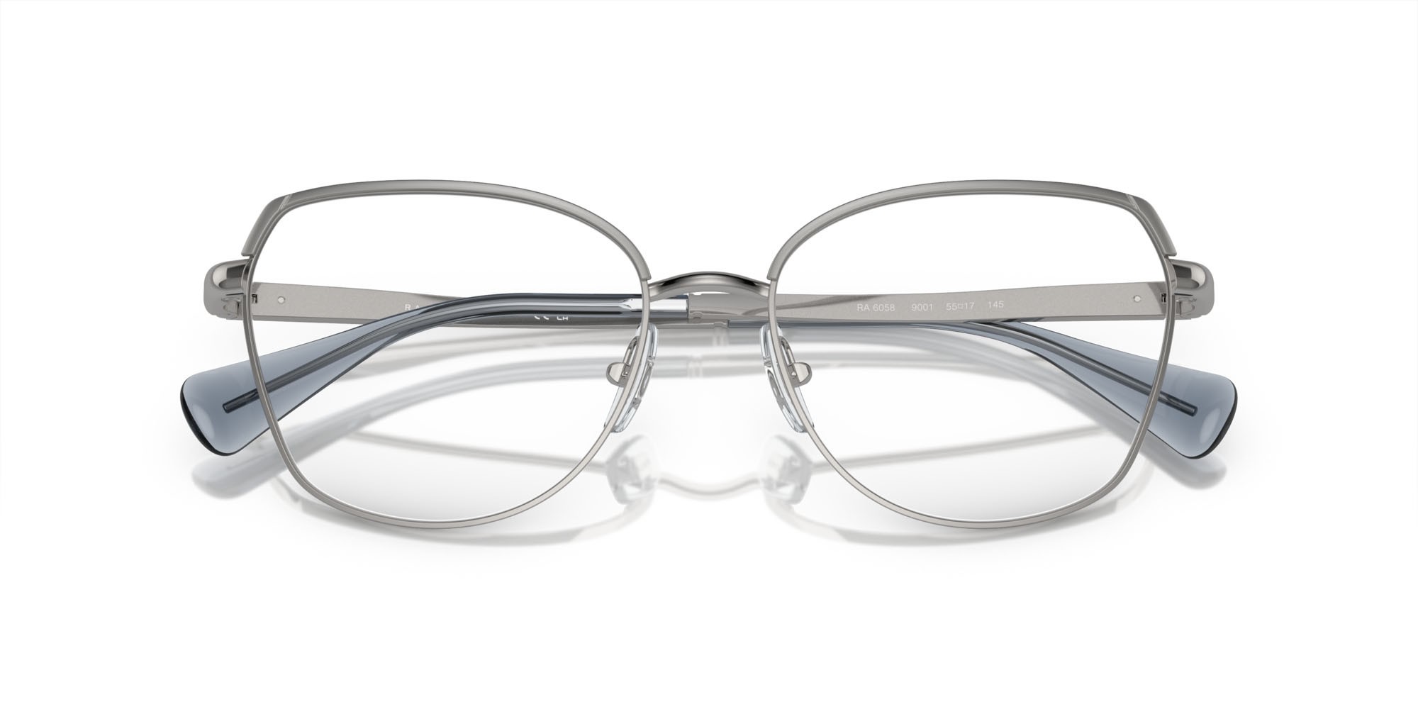 Brillen Ralph RA 6058 (9001) farbe argento lucido form unregelmäßig gläser lente demo