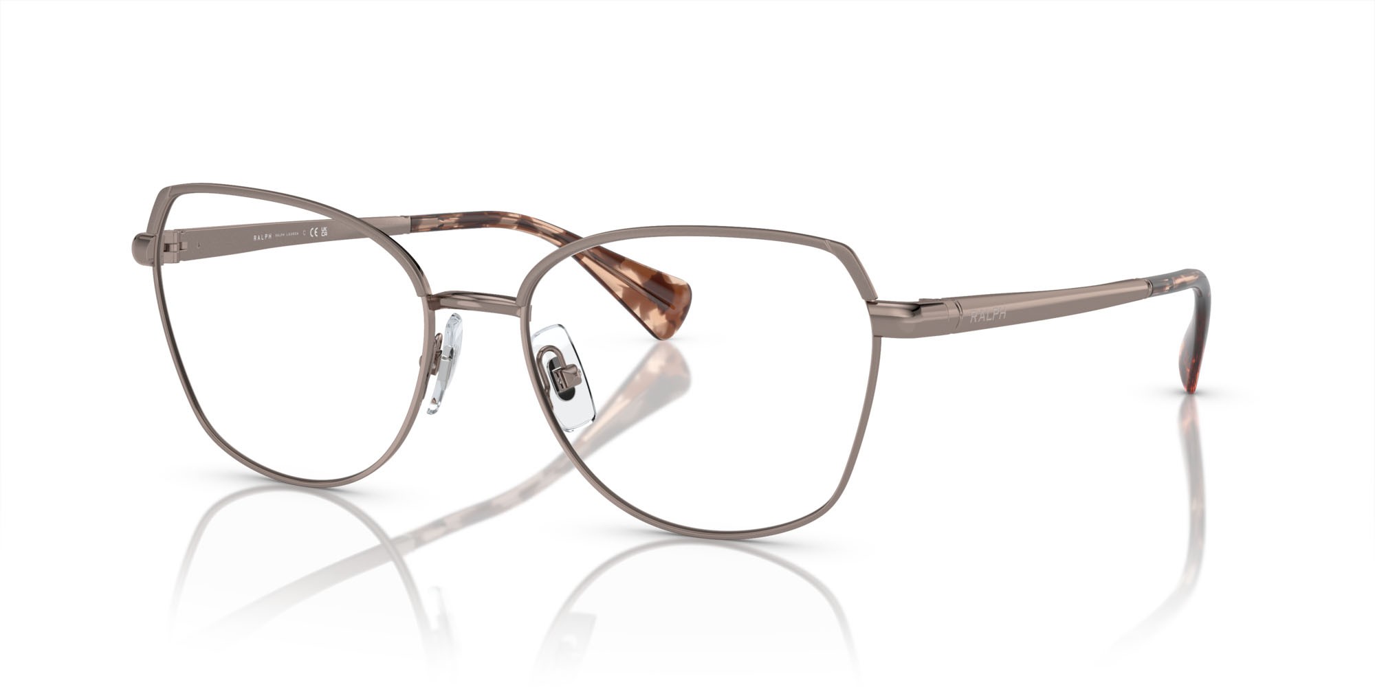 Eyeglasses Ralph RA 6058 (9427) color rose gold lucido shape irregular lenses lente demo