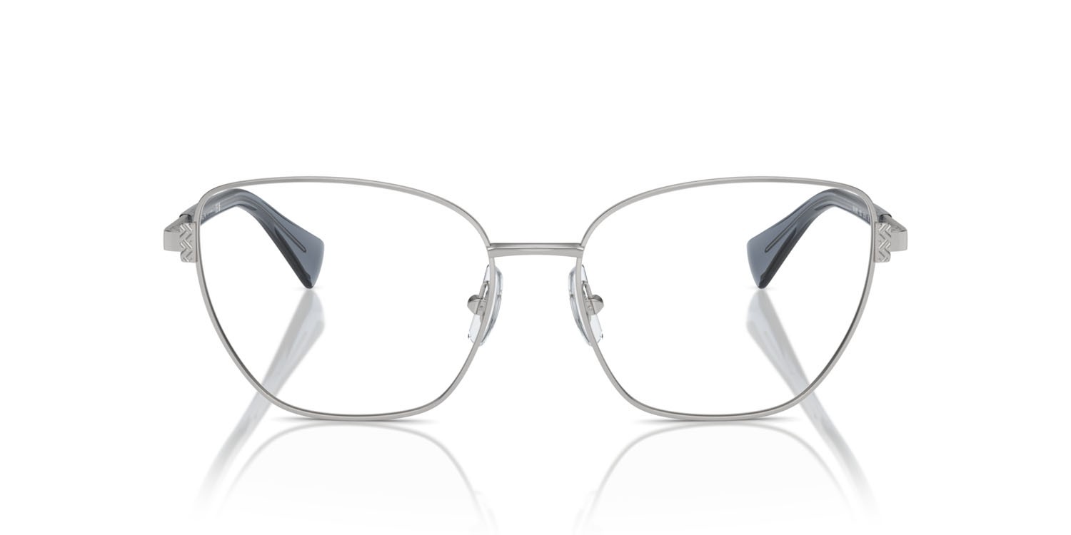 Occhiali da vista Ralph RA 6060 (9001) colore argento lucido forma cat eye lenti lente demo