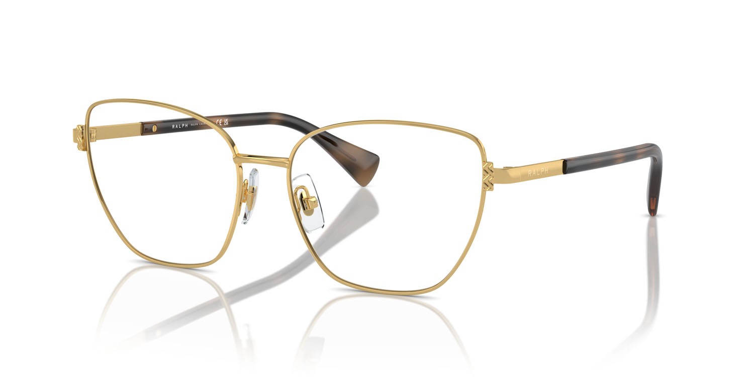 Occhiali da vista Ralph RA 6060 (9004) colore oro lucido forma cat eye lenti lente demo