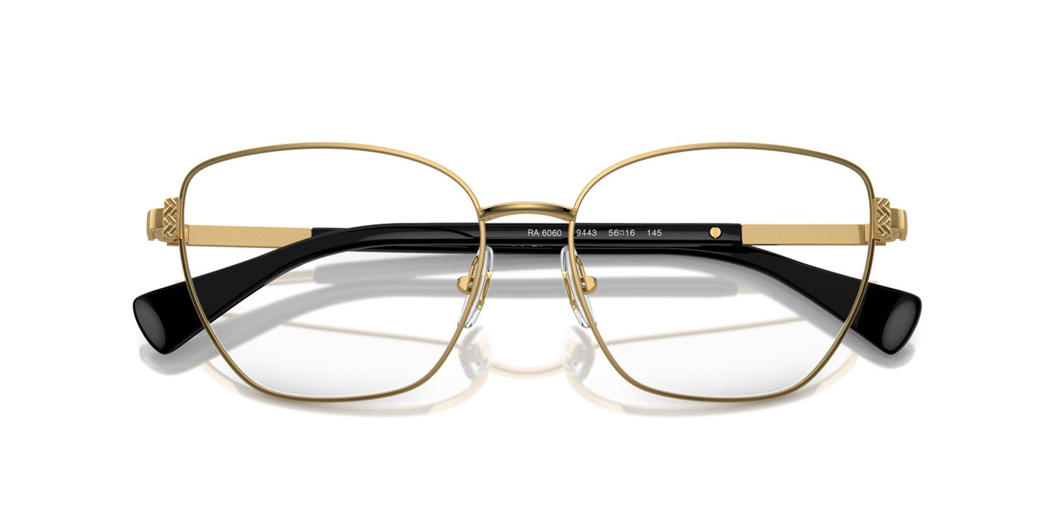 Occhiali da vista Ralph RA 6060 (9443) colore oro lucido forma cat eye lenti lente demo
