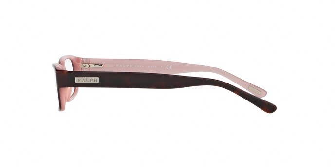 Brillen Ralph RA 7018 (599) farbe havana/pink form rechteckig gläser demo lens