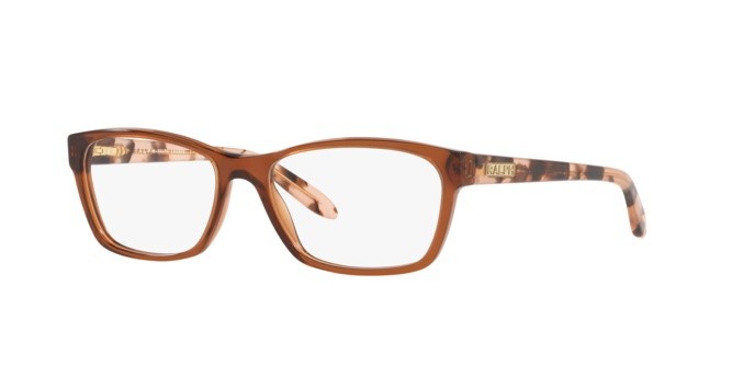 Brillen Ralph RA 7039 (5855) farbe transparent brown form quadratisch gläser demo lens