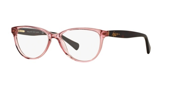 Brillen Ralph RA 7061 (1376) farbe trasparent pink form cat-eye gläser demo lens