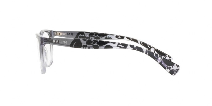 Eyeglasses Ralph RA 7071 (1511) color black gradient trasparent shape cat eye lenses demo lens