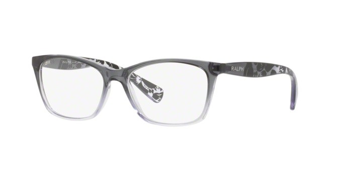 Eyeglasses Ralph RA 7071 (1511) color black gradient trasparent shape cat eye lenses demo lens
