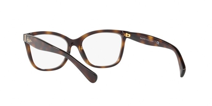 Brillen Ralph RA 7088 (1378) farbe shiny dark havana form quadratisch gläser demo lens