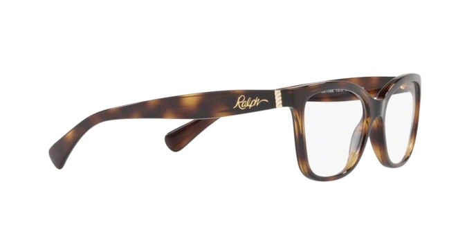 Brillen Ralph RA 7088 (1378) farbe shiny dark havana form quadratisch gläser demo lens