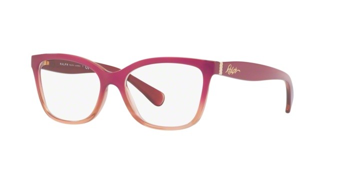 Brillen Ralph RA 7088 (1677) farbe pearl pink gradient form quadratisch gläser demo lens