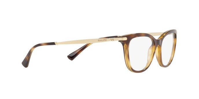 Brillen Ralph RA 7098 (5003) farbe dark havana form cat-eye gläser demo lens