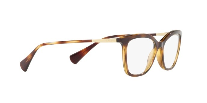 Brillen Ralph RA 7104 (5003) farbe dark havana form schmetterling gläser demo lens