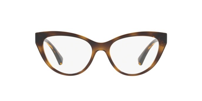 Brillen Ralph RA 7106 (5003) farbe dark havana form cat-eye gläser demo lens