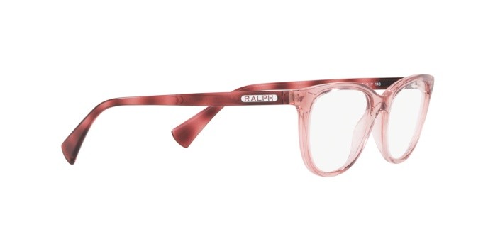 Brillen Ralph RA 7111 (5778) farbe transparent pink form cat-eye gläser demo lens