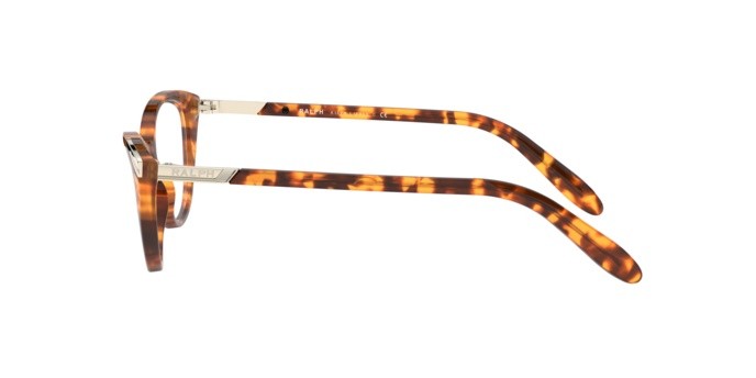 Brillen Ralph RA 7121 (5885) farbe shiny brown havana form cat-eye gläser demo lens