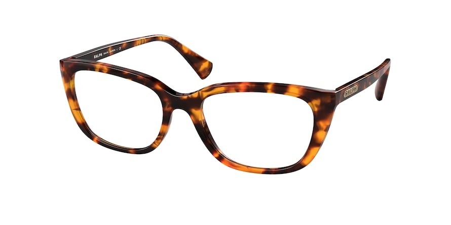 Brillen Ralph RA 7125 (5885) farbe sponged havana brown form schmetterling gläser demo lens
