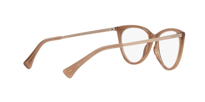 Brillen Ralph RA 7131 (5750) farbe shiny transparent caramel form cat-eye gläser demo lens