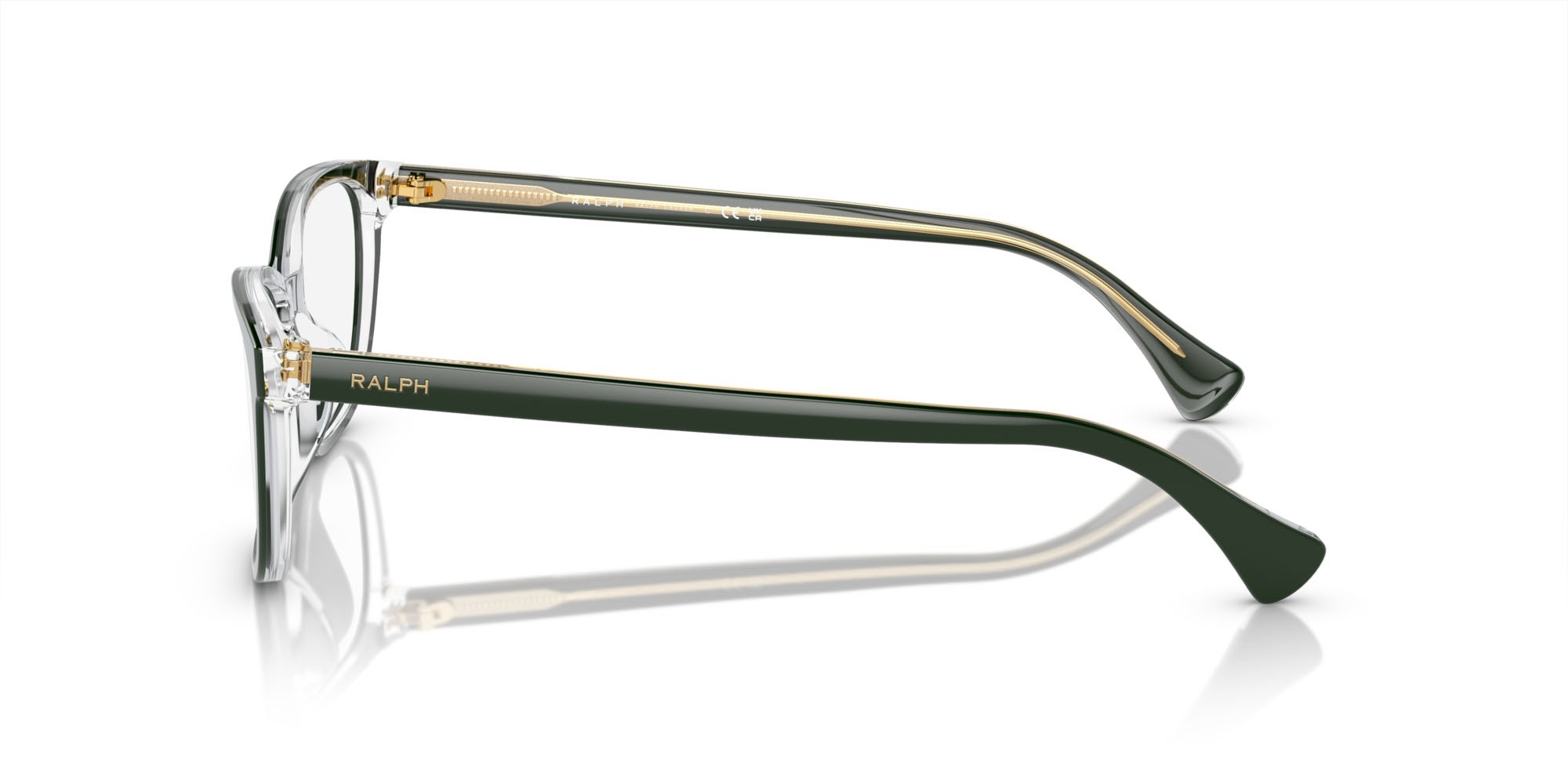 Brillen Ralph RA 7133U (6071) farbe verde su cristallo form quadratisch gläser lente demo
