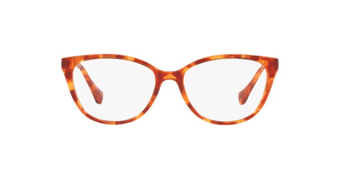 Brillen Ralph RA 7135 (5911) farbe shiny havana honey form cat-eye gläser demo lens