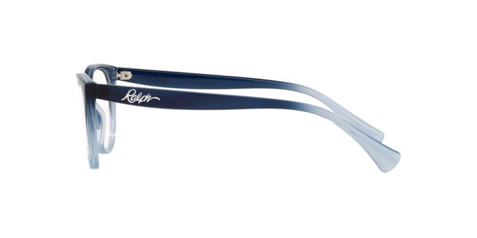 Brillen Ralph RA 7135 (5982) farbe shiny blue form cat-eye gläser demo lens