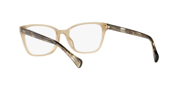 Eyeglasses Ralph RA 7137U (6010) color shiny opal beige shape square lenses demo lens