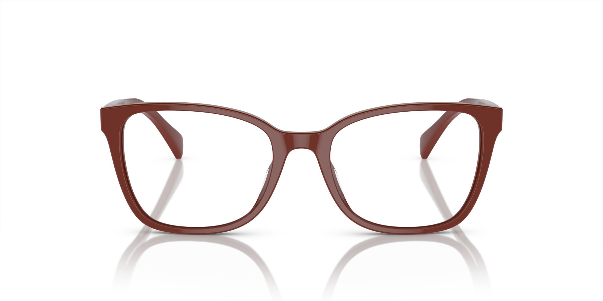 Eyeglasses Ralph RA 7137U (6134) color marrone lucido rosso shape square lenses lente demo