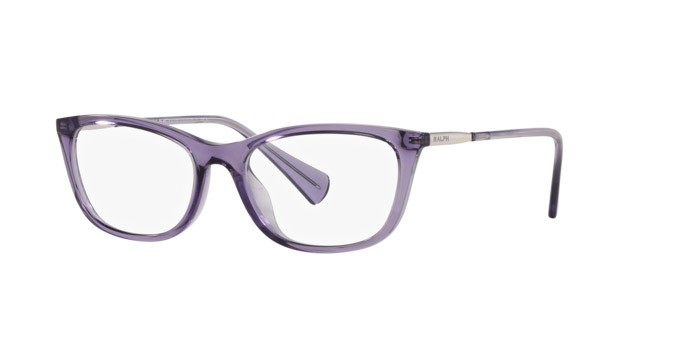 Occhiali da vista Ralph RA 7138U (5807) colore viola trasparente forma ovale lenti lente demo