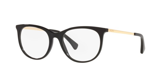 Occhiali da vista Ralph RA 7139 (5001) colore shiny black forma ovale lenti demo lens