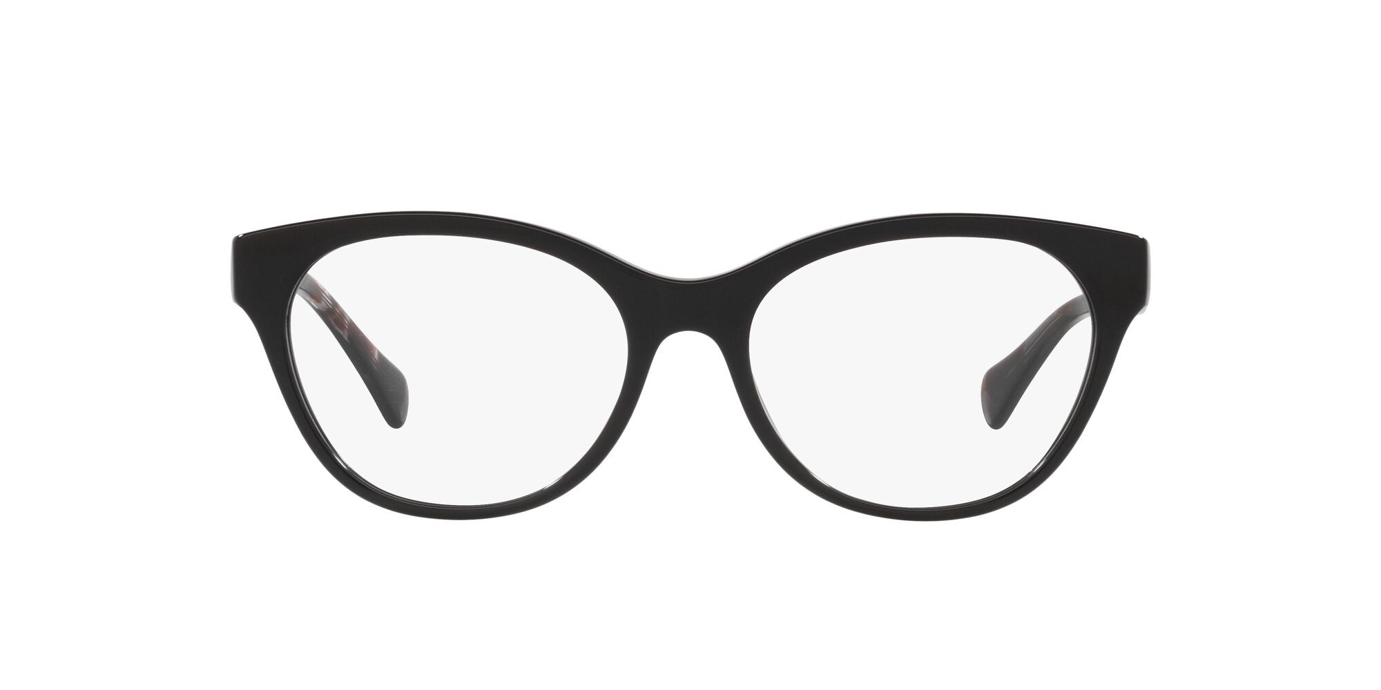 Eyeglasses Ralph RA 7141 (6007) color nero lucido shape cat eye lenses lente demo