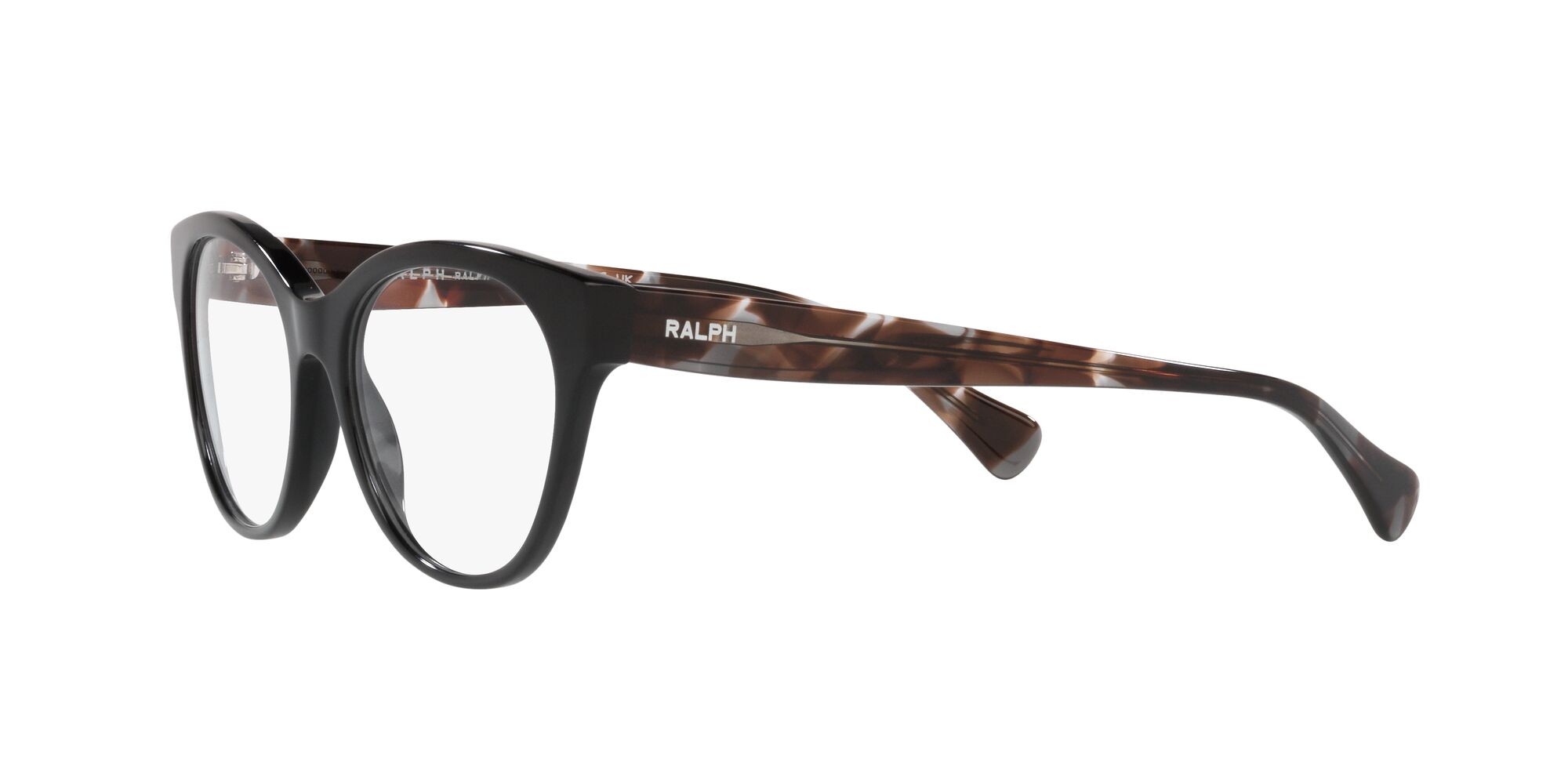 Eyeglasses Ralph RA 7141 (6007) color nero lucido shape cat eye lenses lente demo