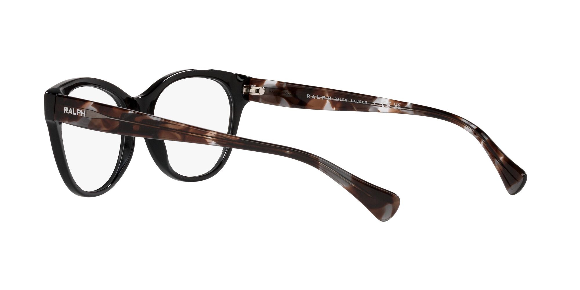 Eyeglasses Ralph RA 7141 (6007) color nero lucido shape cat eye lenses lente demo