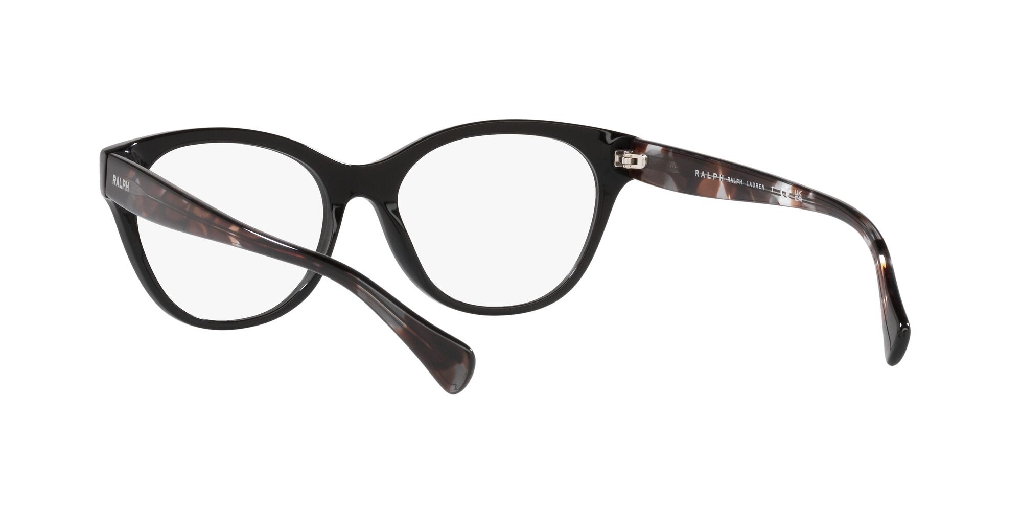 Eyeglasses Ralph RA 7141 (6007) color nero lucido shape cat eye lenses lente demo