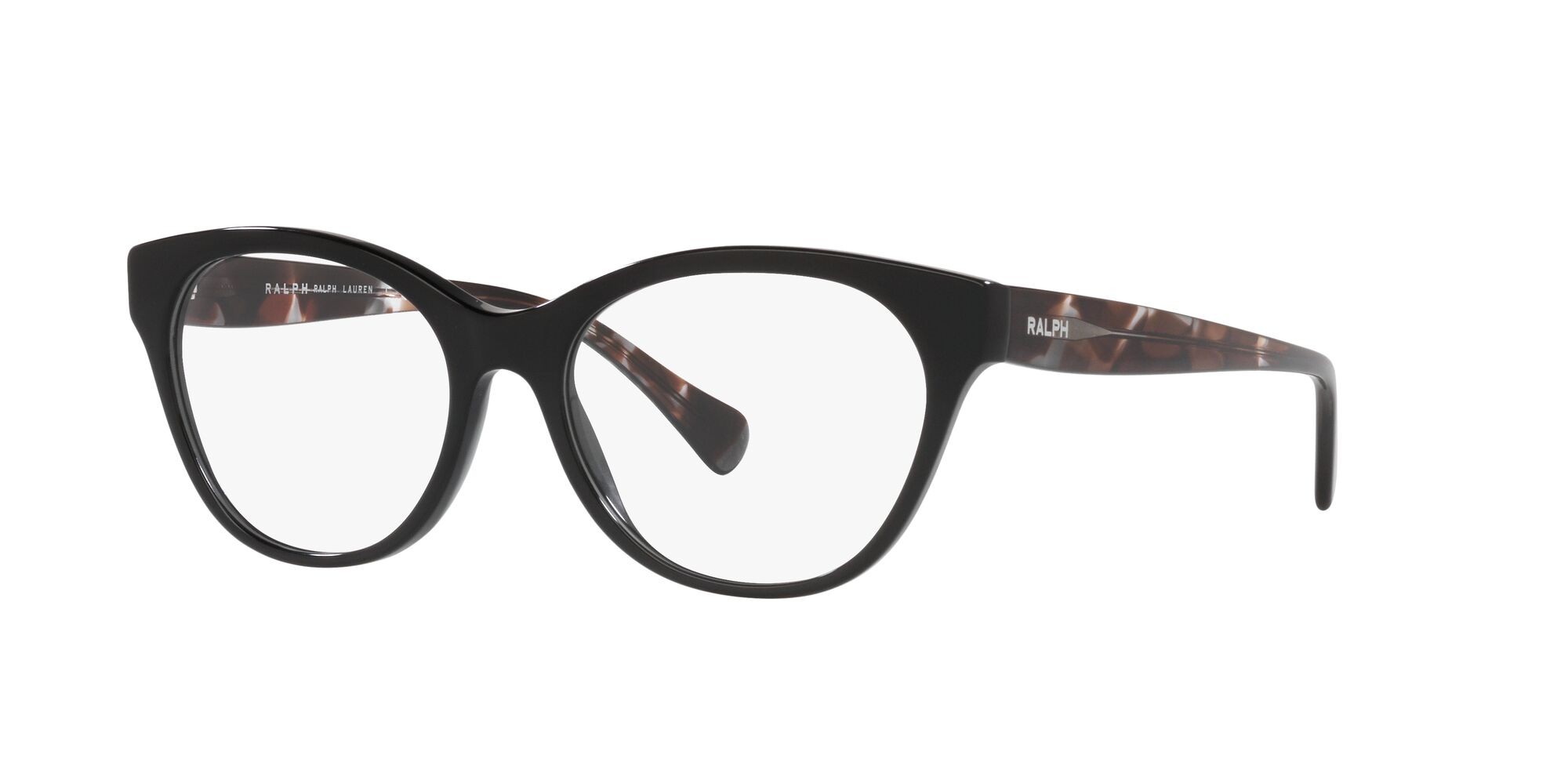 Eyeglasses Ralph RA 7141 (6007) color nero lucido shape cat eye lenses lente demo