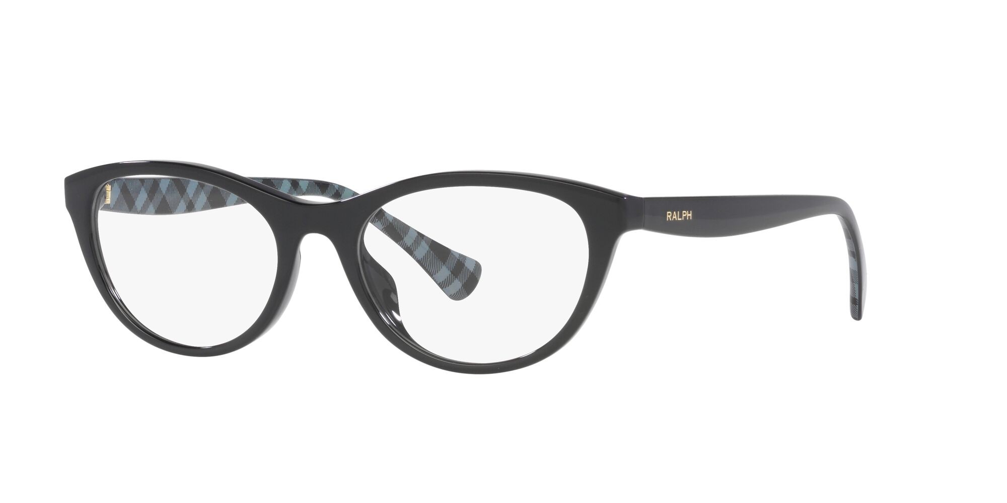 Brillen Ralph RA 7143U (5001) farbe nero lucido form oval gläser lente demo