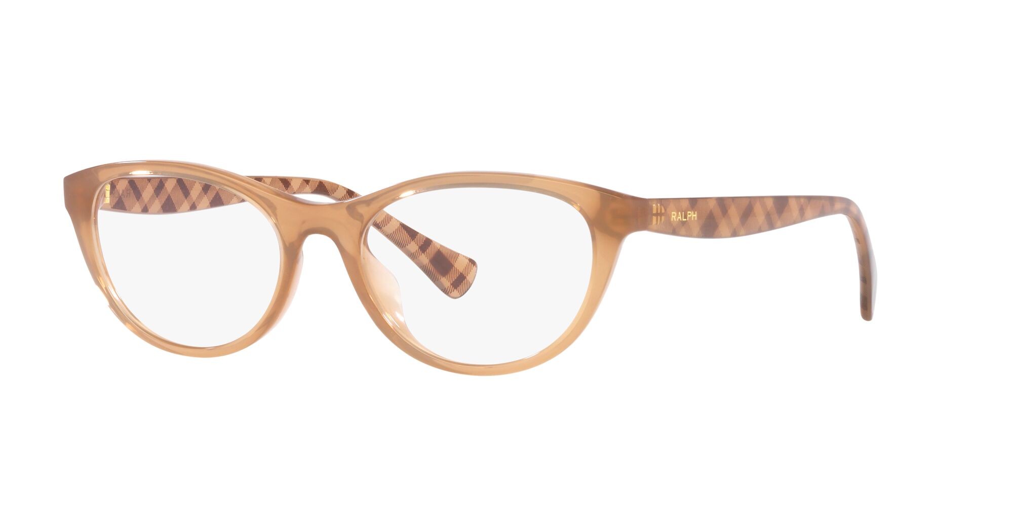 Brillen Ralph RA 7143U (5750) farbe caramello brillante trasparente form oval gläser lente demo